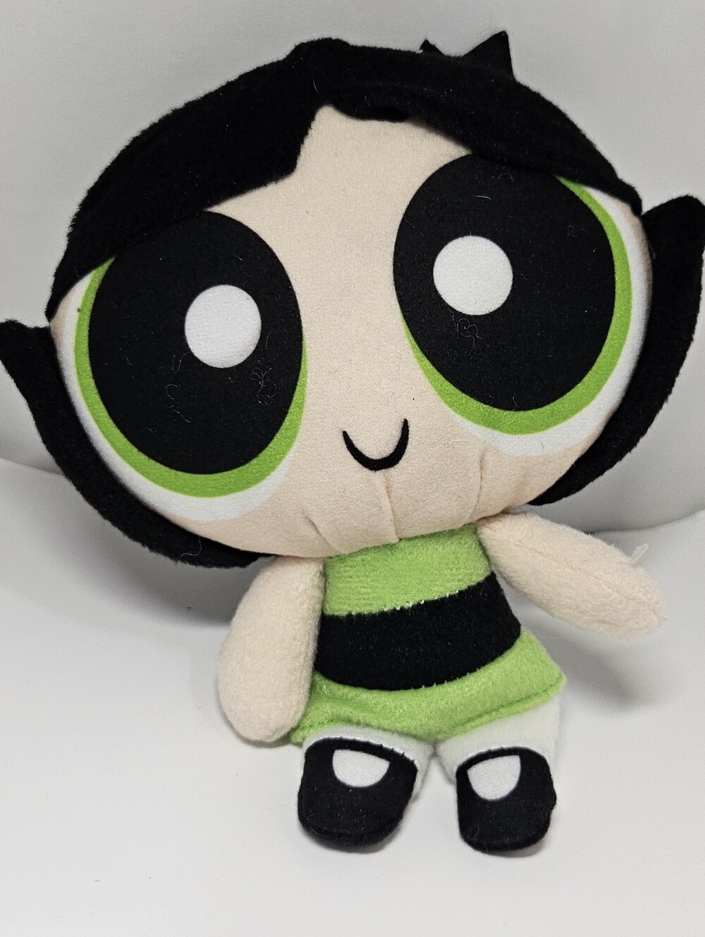 The Powerpuff Girls Buttercup Cartoon Network Y2k 7inch Plush Toy - Green/Black
